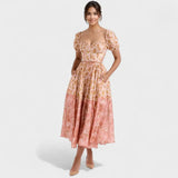 Estefanía – Vestido Encanto Floral Natural - Vestidos