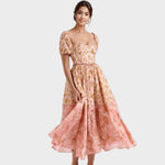 Estefanía – Vestido Encanto Floral Natural - Vestidos