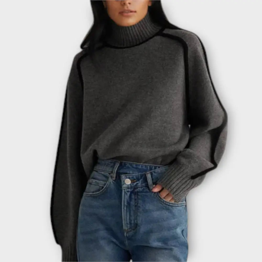 Estela – Suéter Encanto de Invierno - Grau / XS - Suéteres & Cardigans