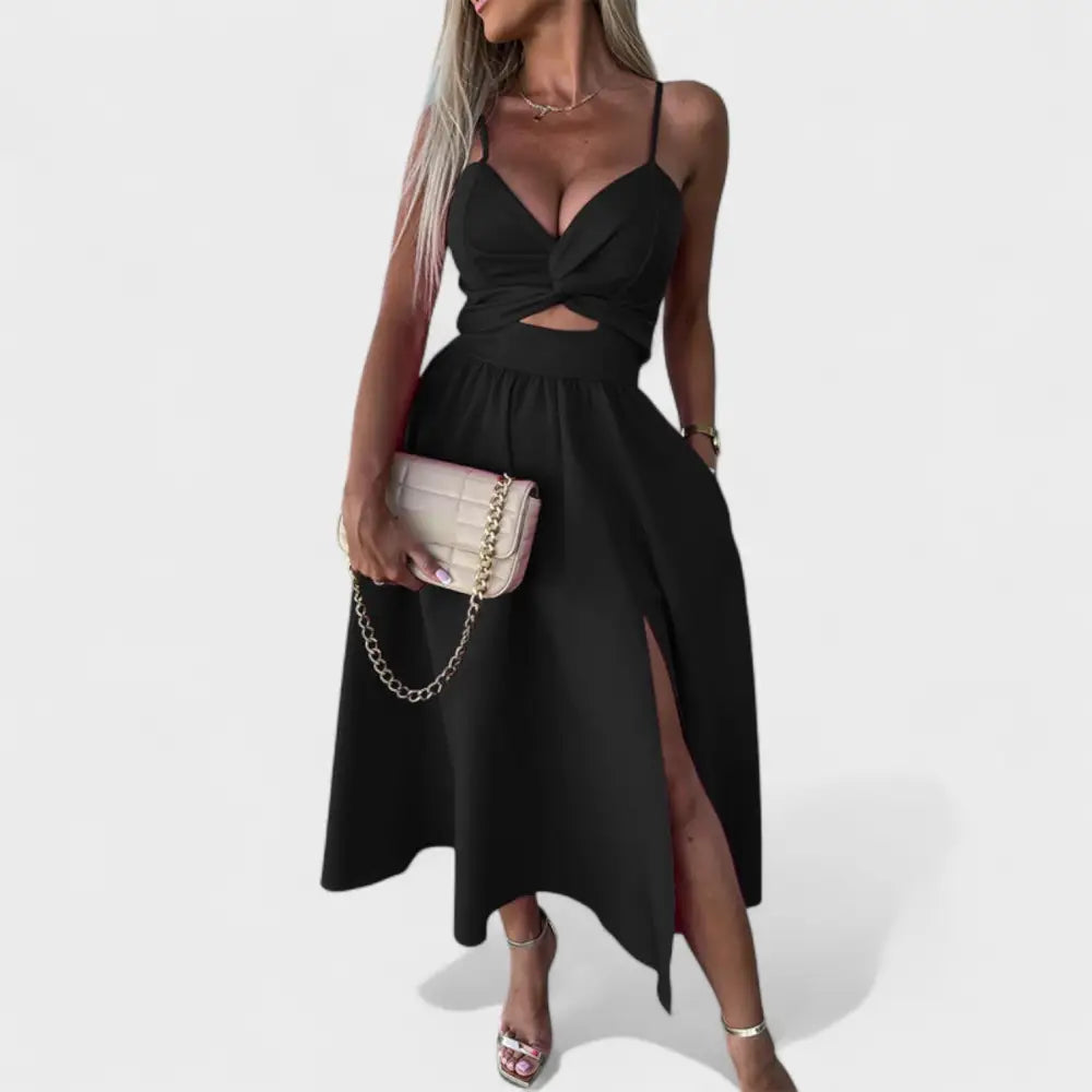 Estrella Radiante – Vestido Fluido de Verano - Negro / S - Vestidos