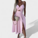 Estrella Radiante – Vestido Fluido de Verano - Rosa / S - Vestidos