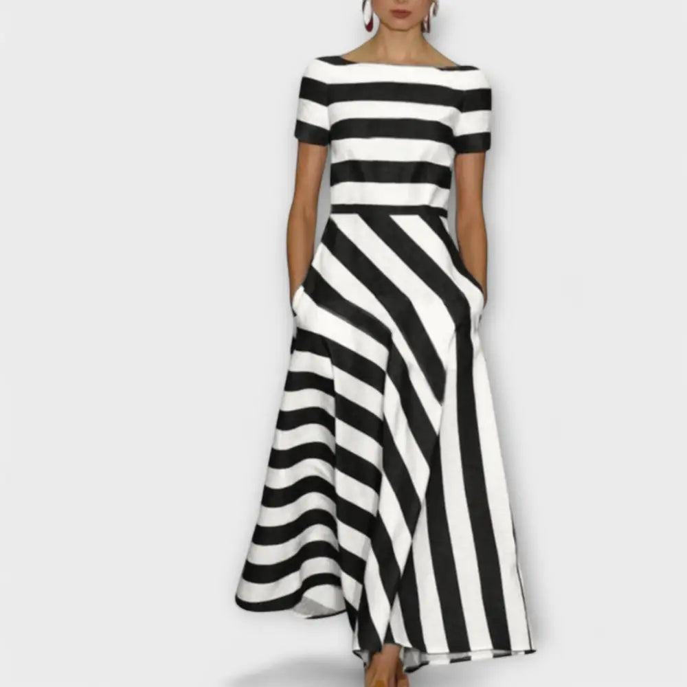 Fátima – Vestido Elegancia y Frescura Atemporal - Negro / S - Vestidos