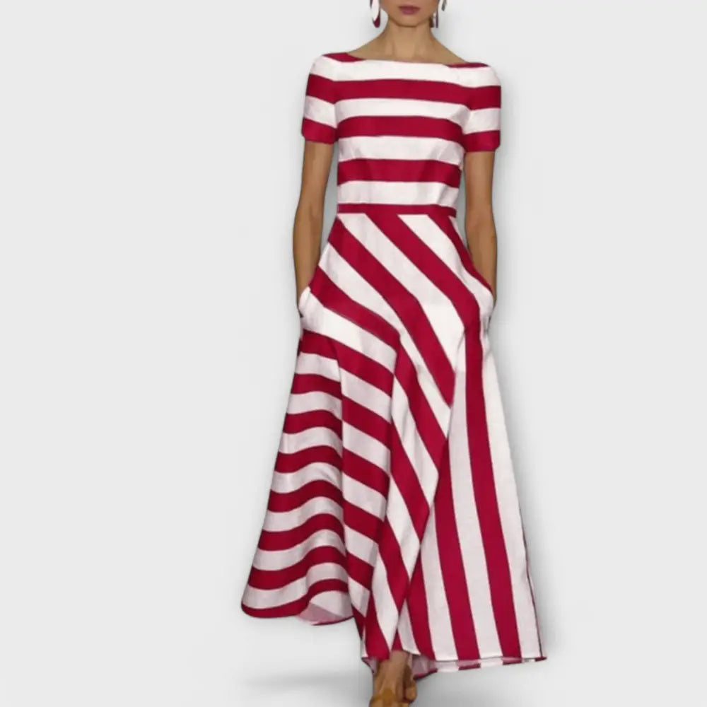 Fátima – Vestido Elegancia y Frescura Atemporal - Rojo / S - Vestidos