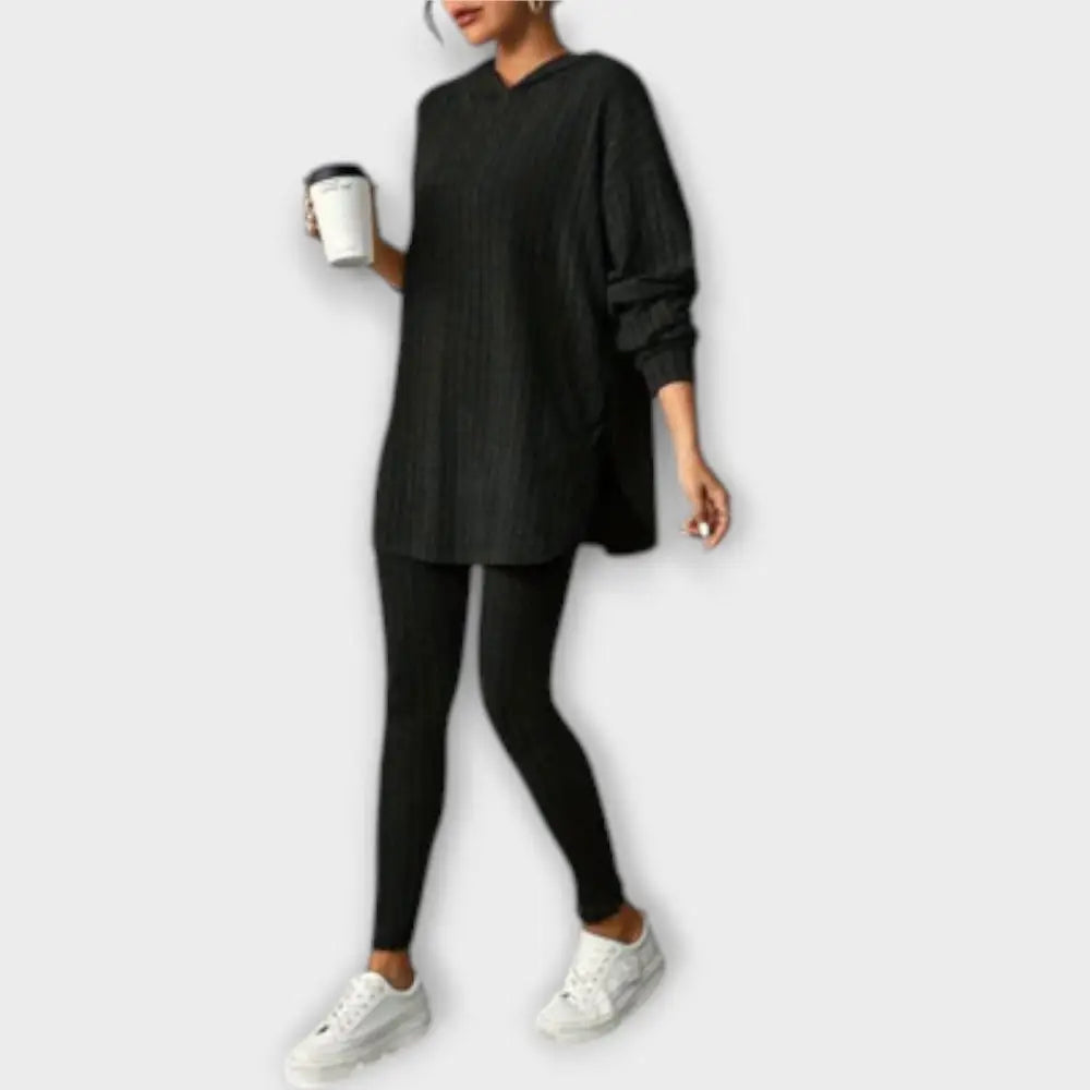 Gabriela – Conjunto Comodidad y Estilo Refinado - Negro / S - CONJUNTOS