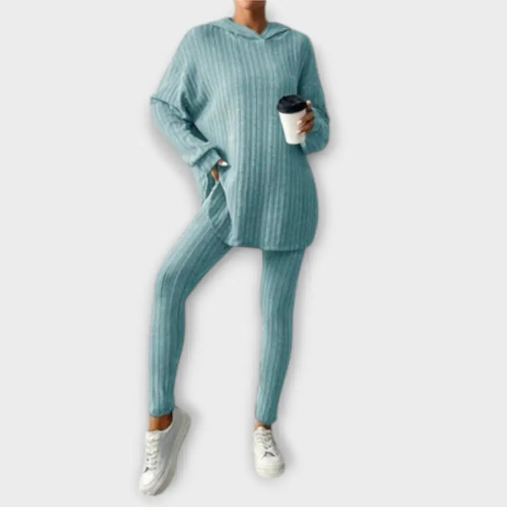 Gabriela – Conjunto Comodidad y Estilo Refinado - Türkis / S - CONJUNTOS