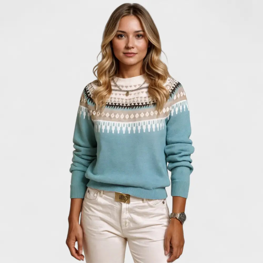 Inés – Suéter Elegancia y Confort para Todos los Días - Azul / XS - Suéteres & Cardigans