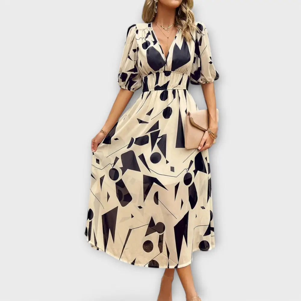 Inés – Vestido Elegancia Radiante - Creme / S - Vestidos