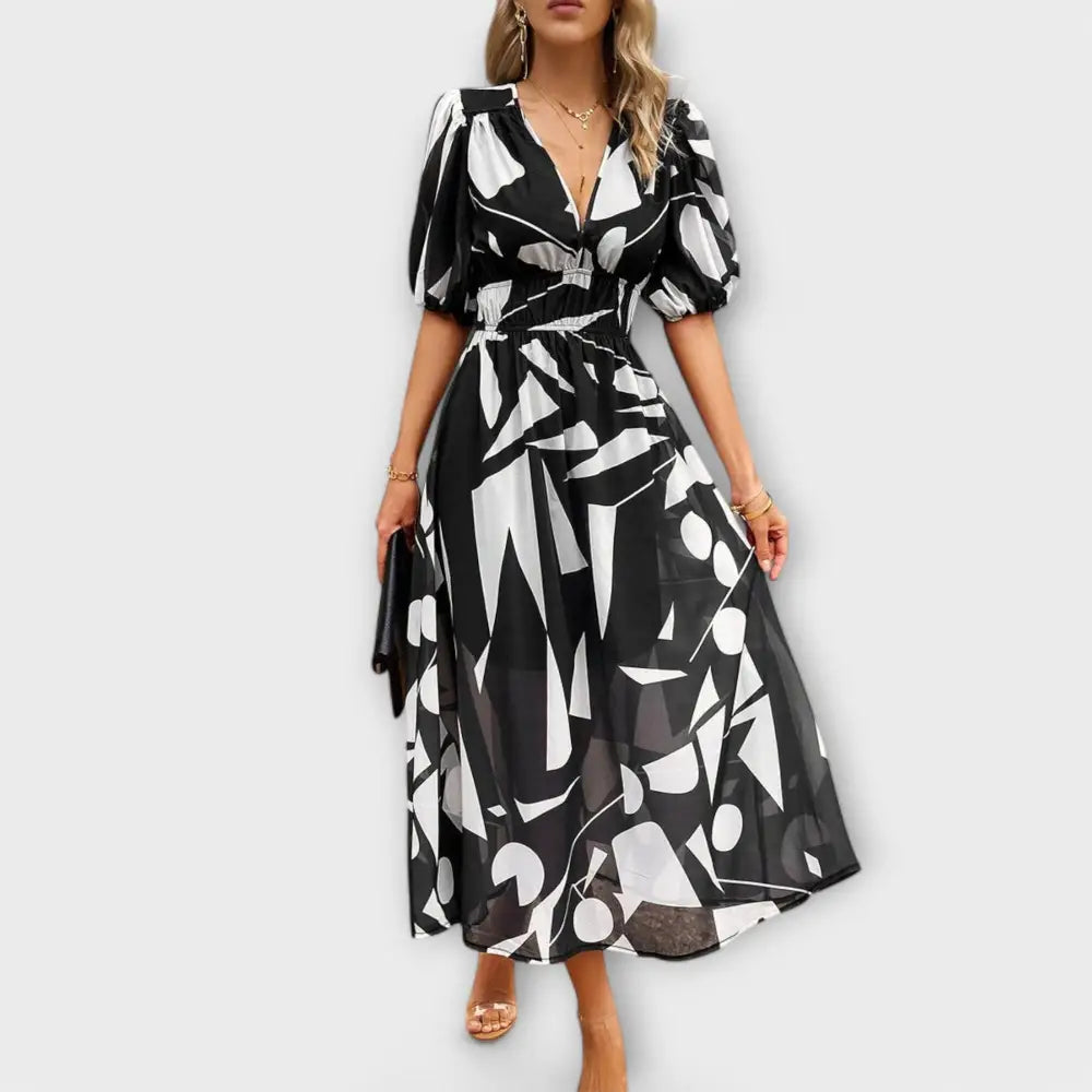 Inés – Vestido Elegancia Radiante - Negro / S - Vestidos
