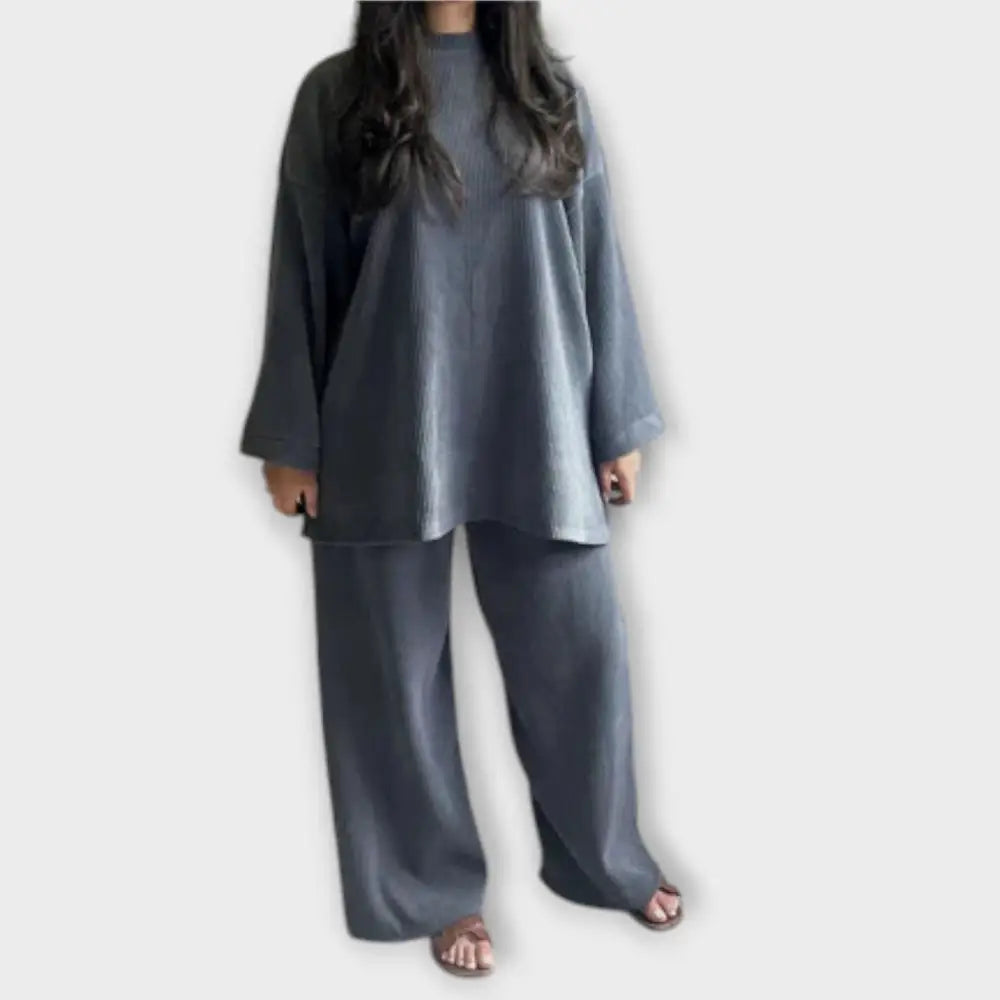 Ingrid – Conjunto Estilo y Confort Sin Esfuerzo - Azul / S - CONJUNTOS
