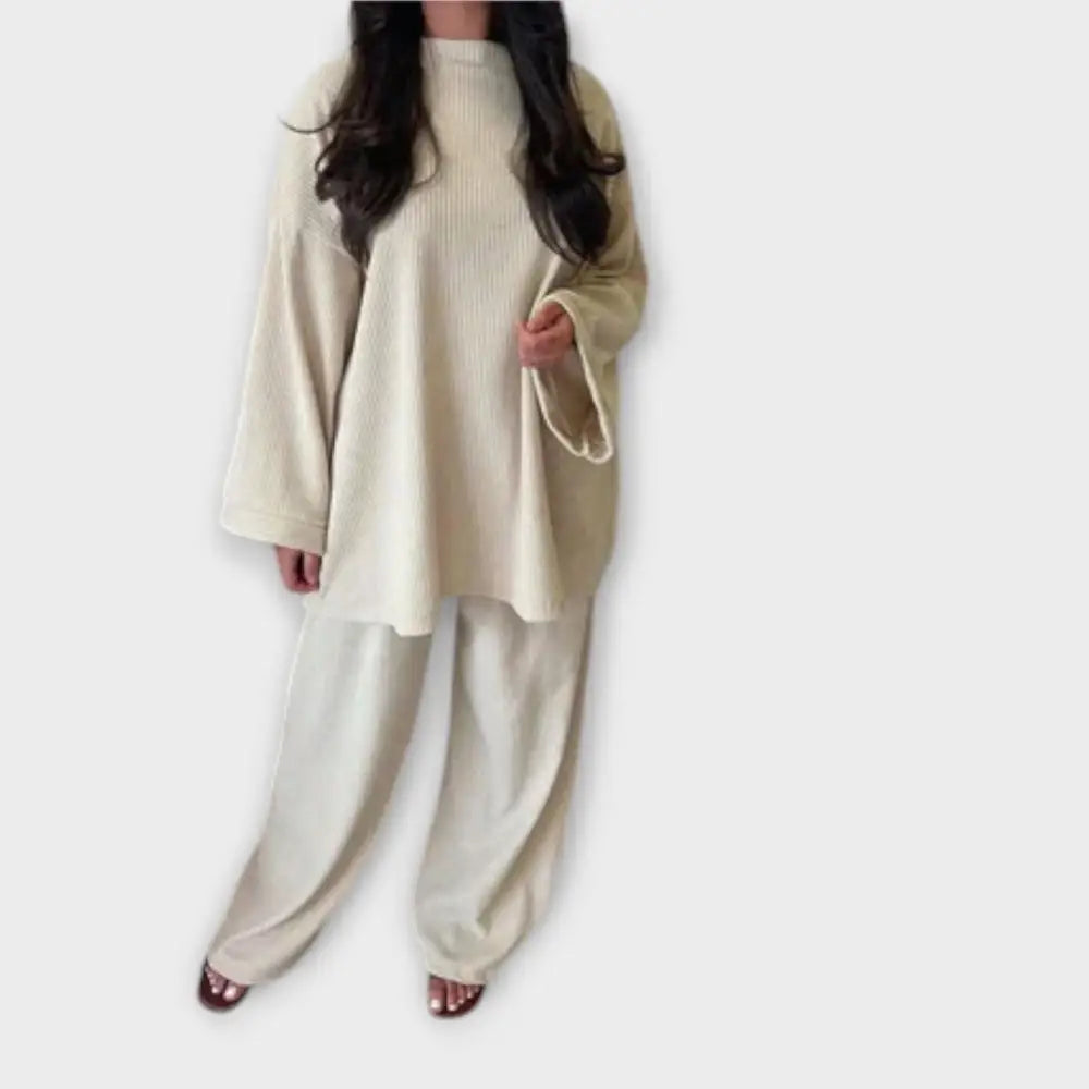 Ingrid – Conjunto Estilo y Confort Sin Esfuerzo - Blanco / S - CONJUNTOS