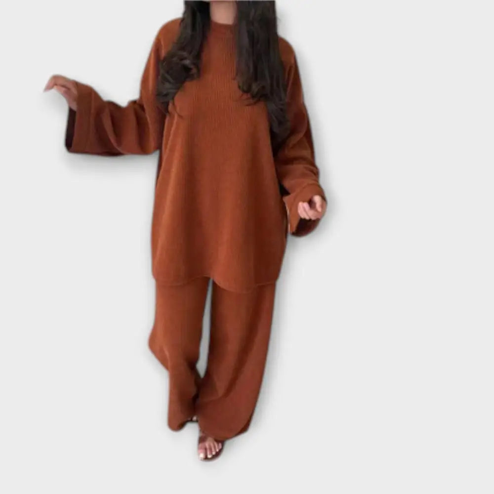 Ingrid – Conjunto Estilo y Confort Sin Esfuerzo - Naranja / L - CONJUNTOS