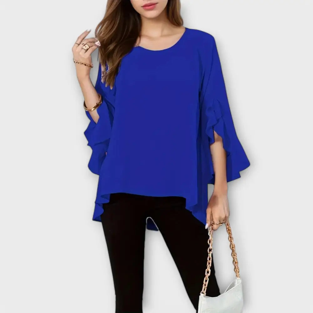 Irene – Blusa Toque Fresco - Azul / XS - Irene – Blusa Toque Fresco > Blouses > >