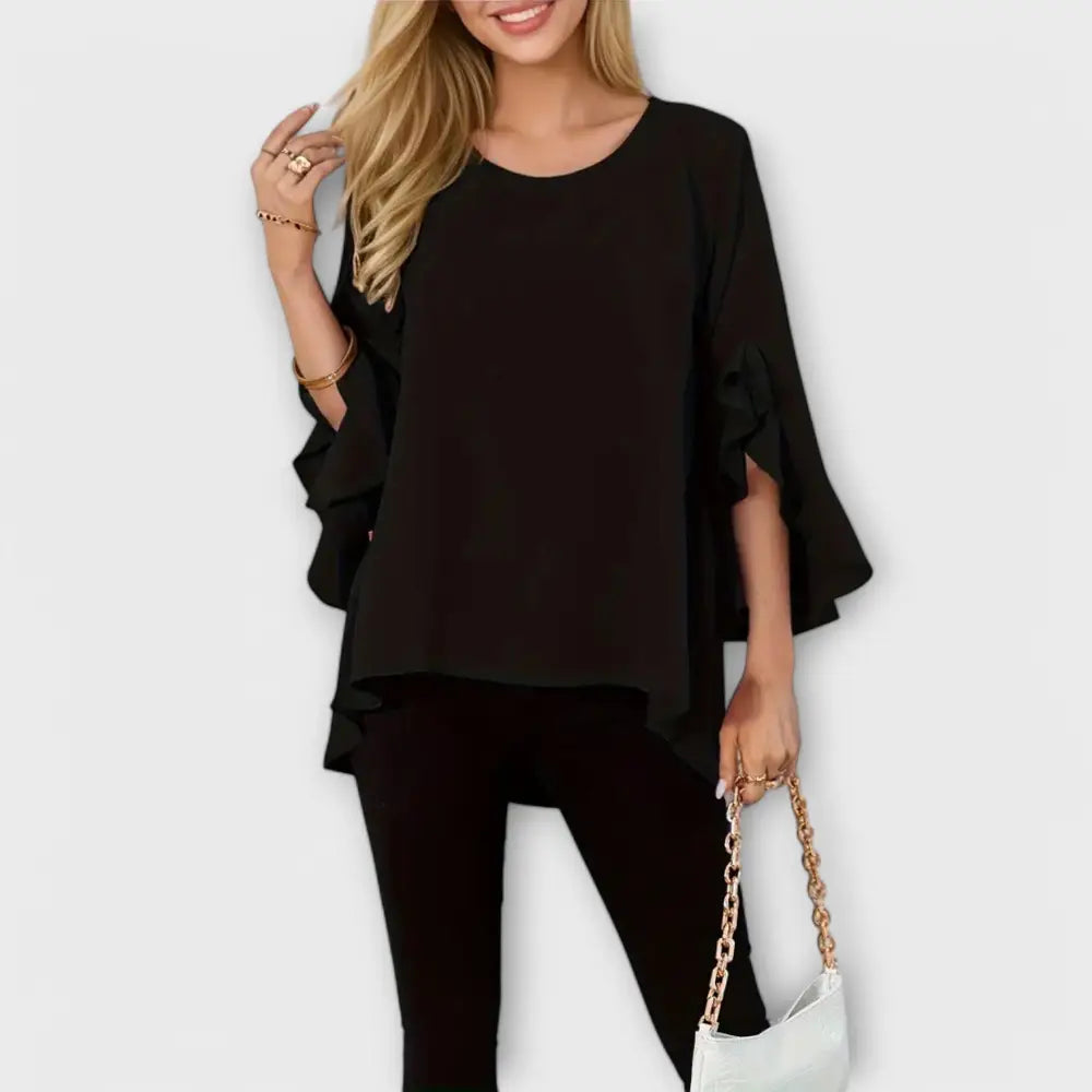 Irene – Blusa Toque Fresco - Negro / XS - Irene – Blusa Toque Fresco > Blouses > >