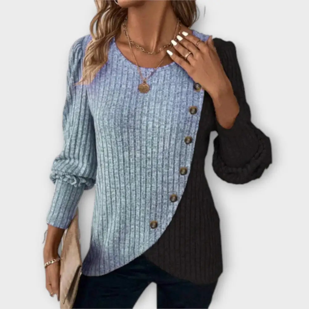 Irene – Suéter Elegancia Cálida - Azul / S - Suéteres & Cardigans