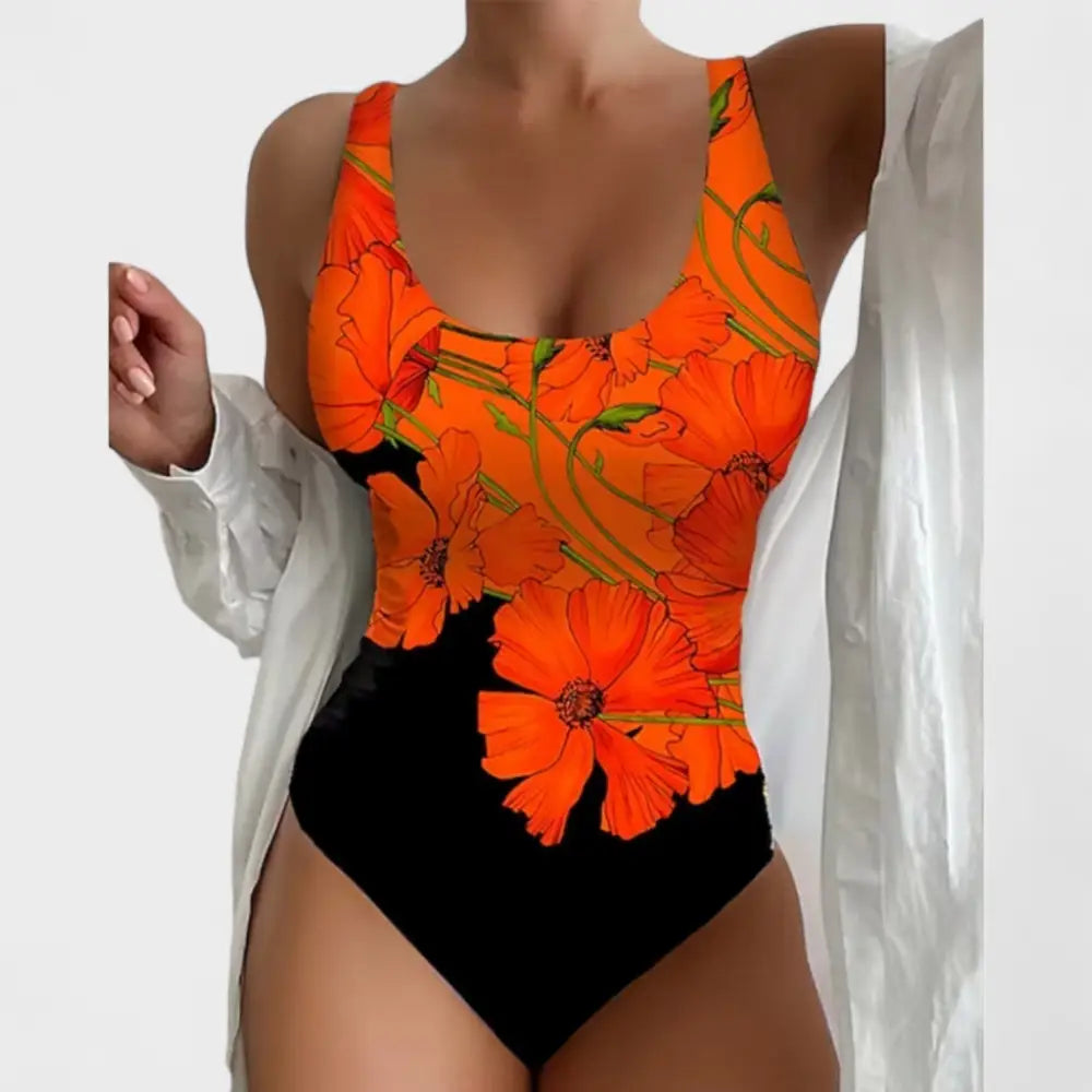 Isabel – Bañador Brillante de Verano - Lucy – Bañador Floral Elegante de Una Pieza