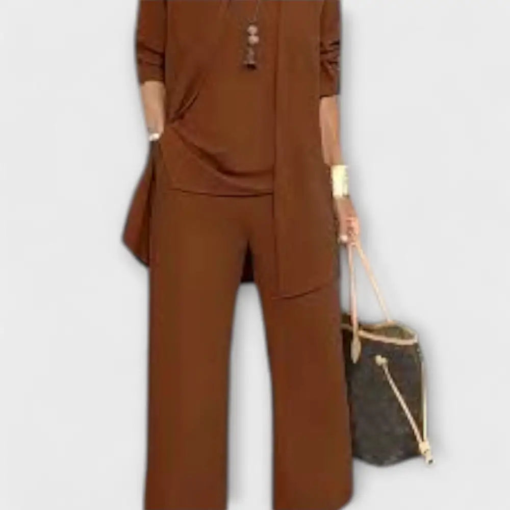 Isabel – Conjunto Chic y Atemporal - Dunkelbraun / S - CONJUNTOS