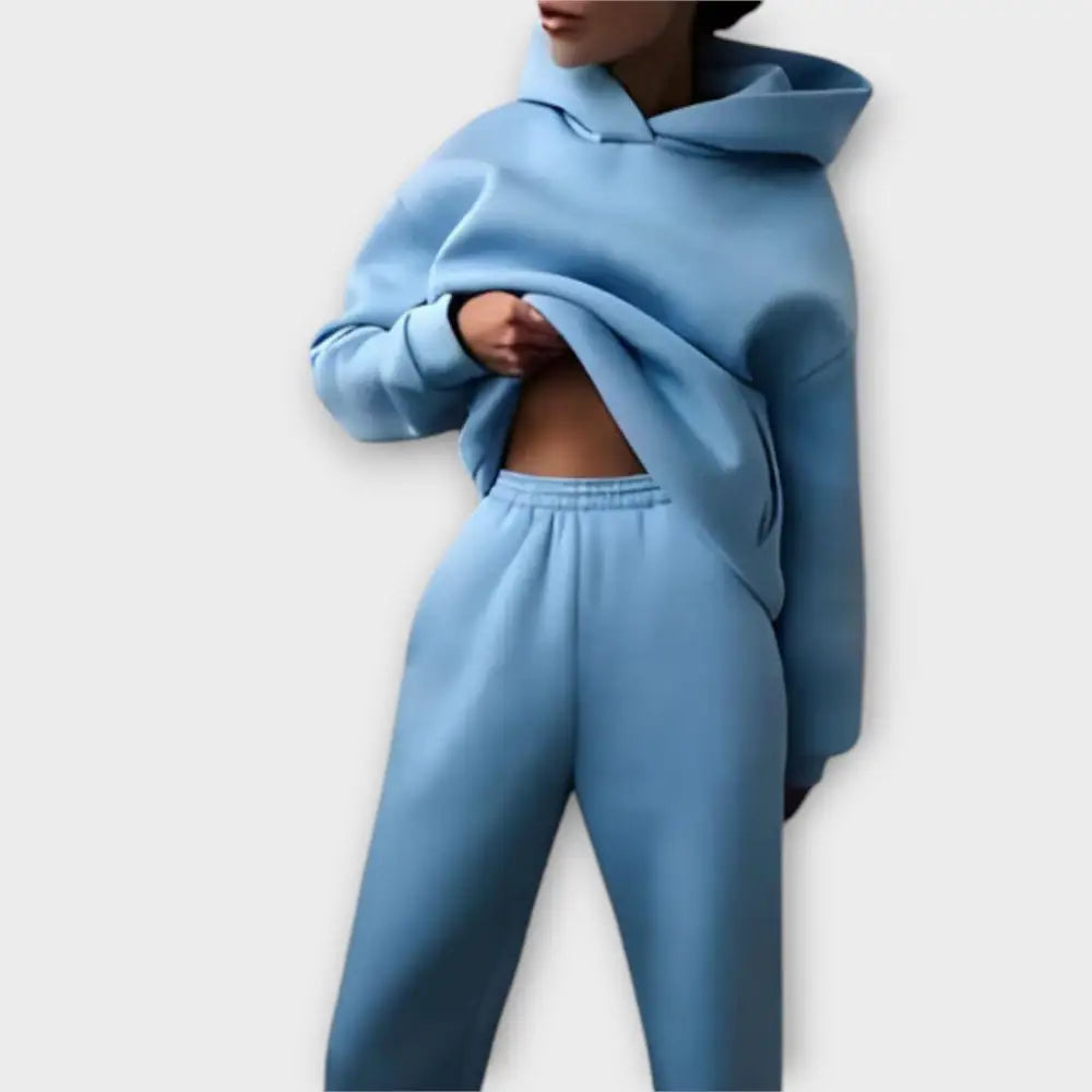 Isabel – Conjunto Estilo Casual Sofisticado - Azul / S - CONJUNTOS