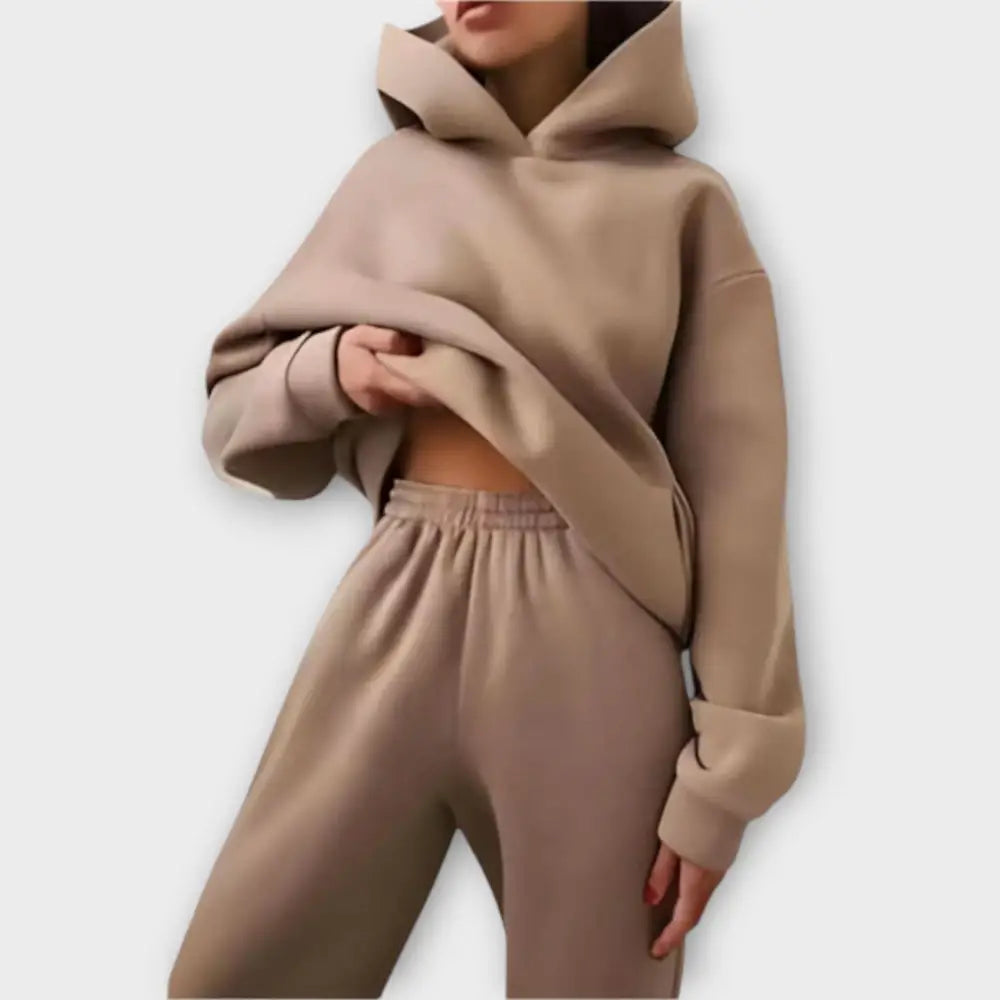 Isabel – Conjunto Estilo Casual Sofisticado - Beige / S - CONJUNTOS