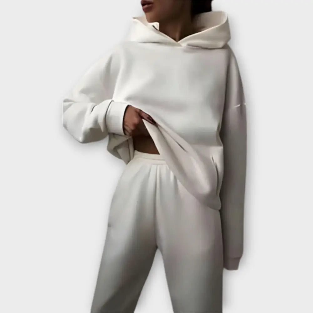 Isabel – Conjunto Estilo Casual Sofisticado - Blanco / S - CONJUNTOS
