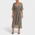 Isabel – Vestido Elegancia Atemporal y Comodidad Exquisita - Gris / S - Vestidos