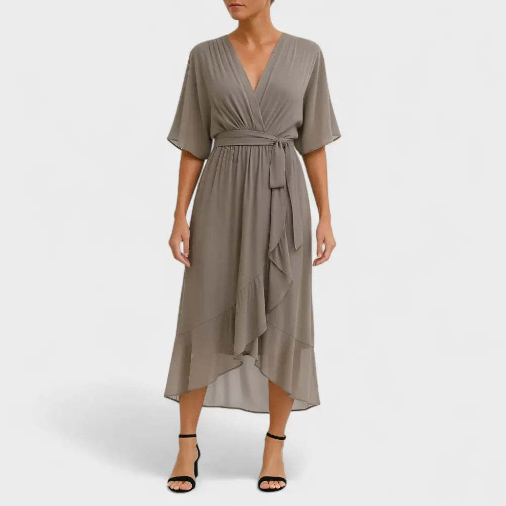 Isabel – Vestido Elegancia Atemporal y Comodidad Exquisita - Gris / S - Vestidos