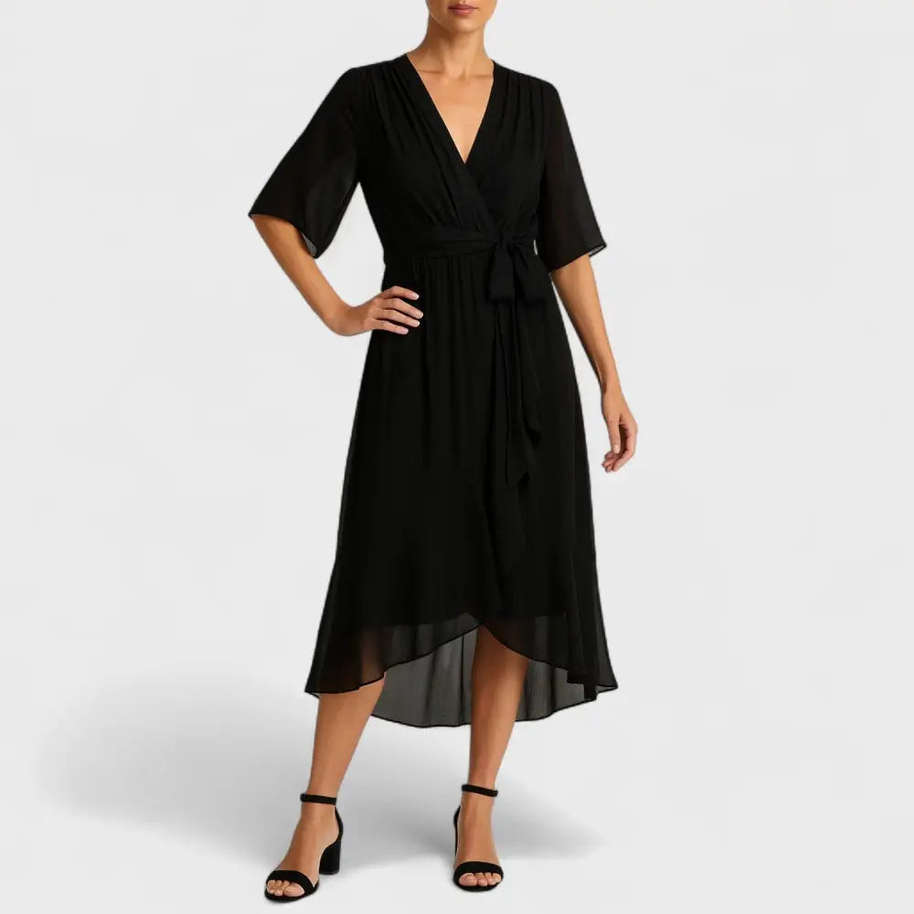 Isabel – Vestido Elegancia Atemporal y Comodidad Exquisita - Negro / S - Vestidos