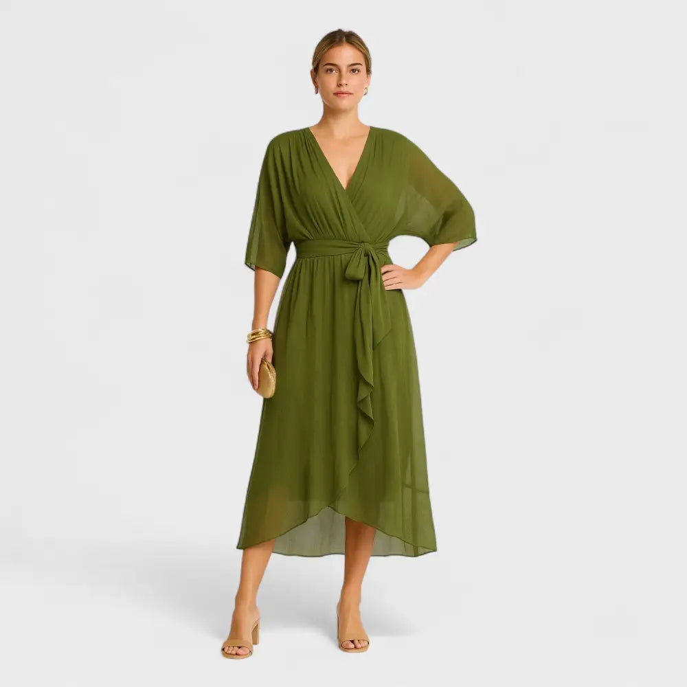 Isabel – Vestido Elegancia Atemporal y Comodidad Exquisita - Verde / S - Vestidos