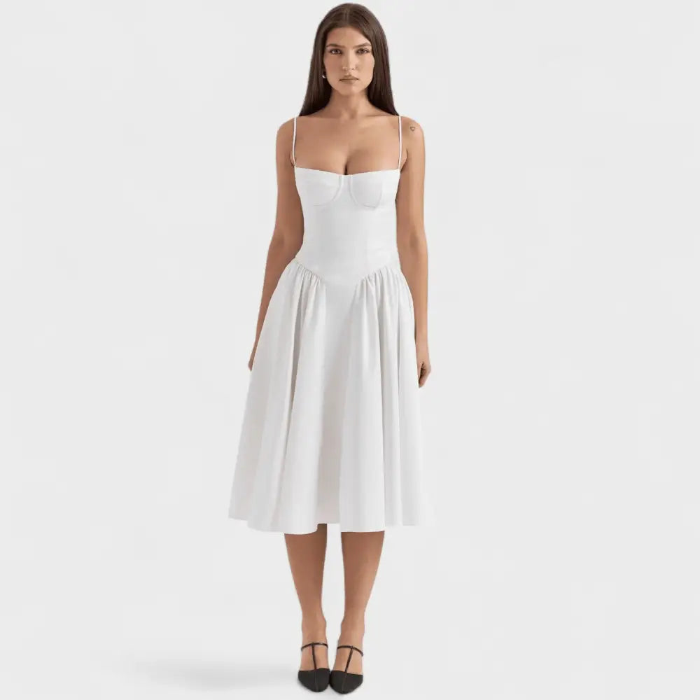 Isabel – Vestido Elegancia Fluctuante - Blanco / XS/S - Vestidos
