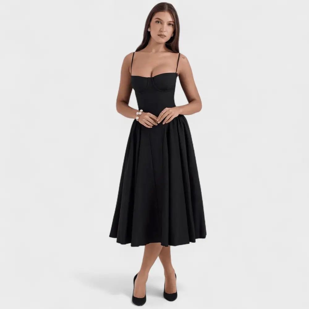 Isabel – Vestido Elegancia Fluctuante - Negro / XS/S - Vestidos