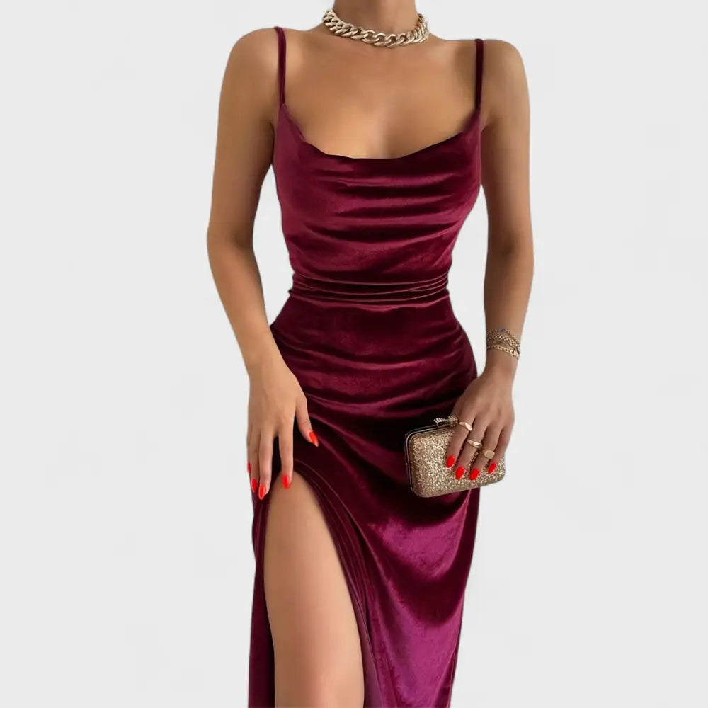 Isabel – Vestido Elegancia Sofisticada - Burdeos / XS - Vestidos