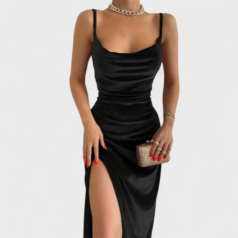Isabel – Vestido Elegancia Sofisticada - Negro / XS - Vestidos