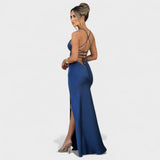 Isabel – Vestido Encanto de Satén Rosa Pastel - Vestidos