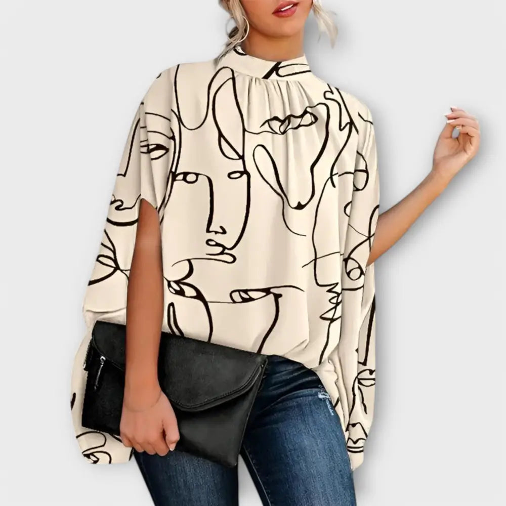 Jacqueline – Blusa Elegancia Atemporal y Chic - Aprikose / XS - Jacqueline – Blusa Elegancia Atemporal y Chic > Blouses