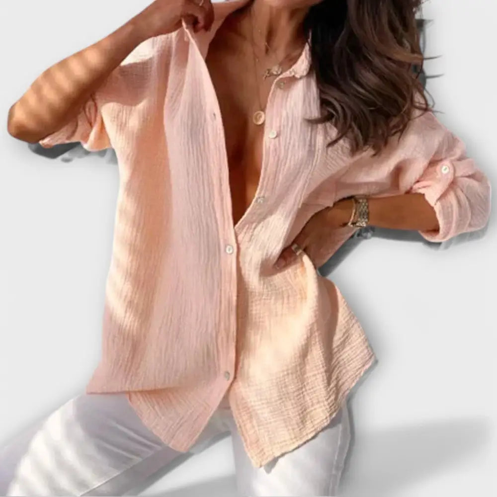 Jimena – Blusa Estilo Fresco y Colorido - Pink / XS - Jimena – Blusa Estilo Fresco y Colorido > Blouses > >
