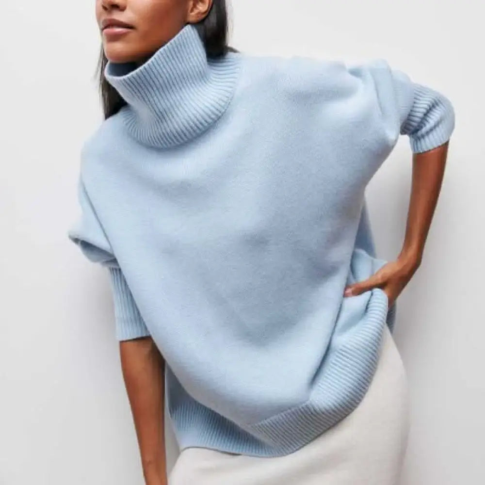 Julia – Suéter Estilo Chic y Confortable - Azul / S - Suéteres & Cardigans