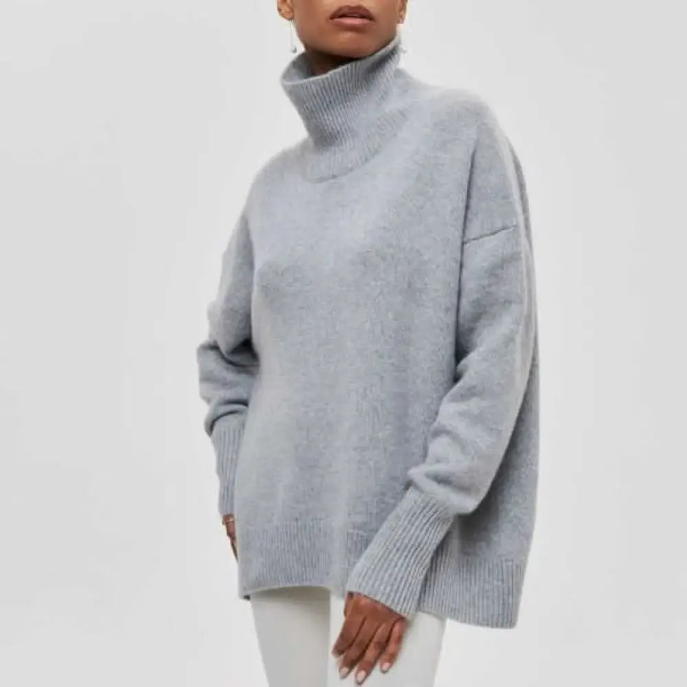 Julia – Suéter Estilo Chic y Confortable - Grau / S - Suéteres & Cardigans