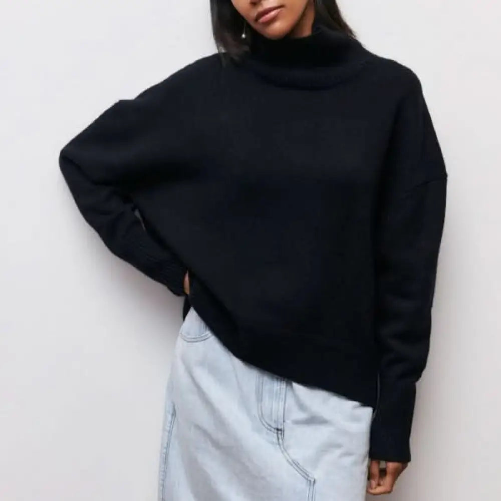 Julia – Suéter Estilo Chic y Confortable - Negro / S - Suéteres & Cardigans