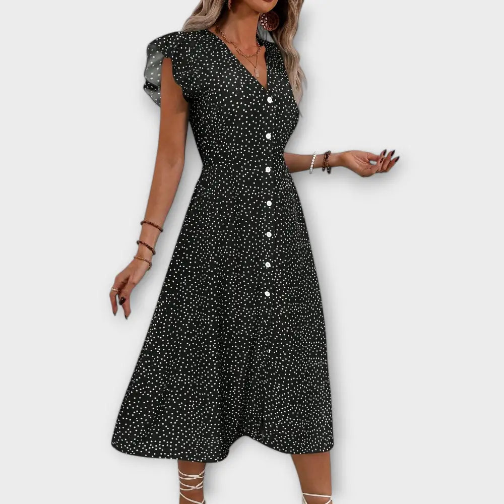Lara – Vestido Encanto de Lunares Elegantes - Vestidos