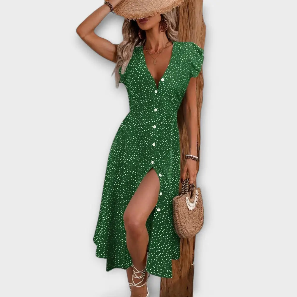 Lara – Vestido Encanto de Lunares Elegantes - Vestidos