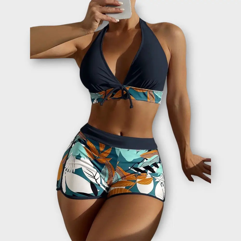 Lía – Conjunto Bikini Elegancia Veraniega - S / Schwarz