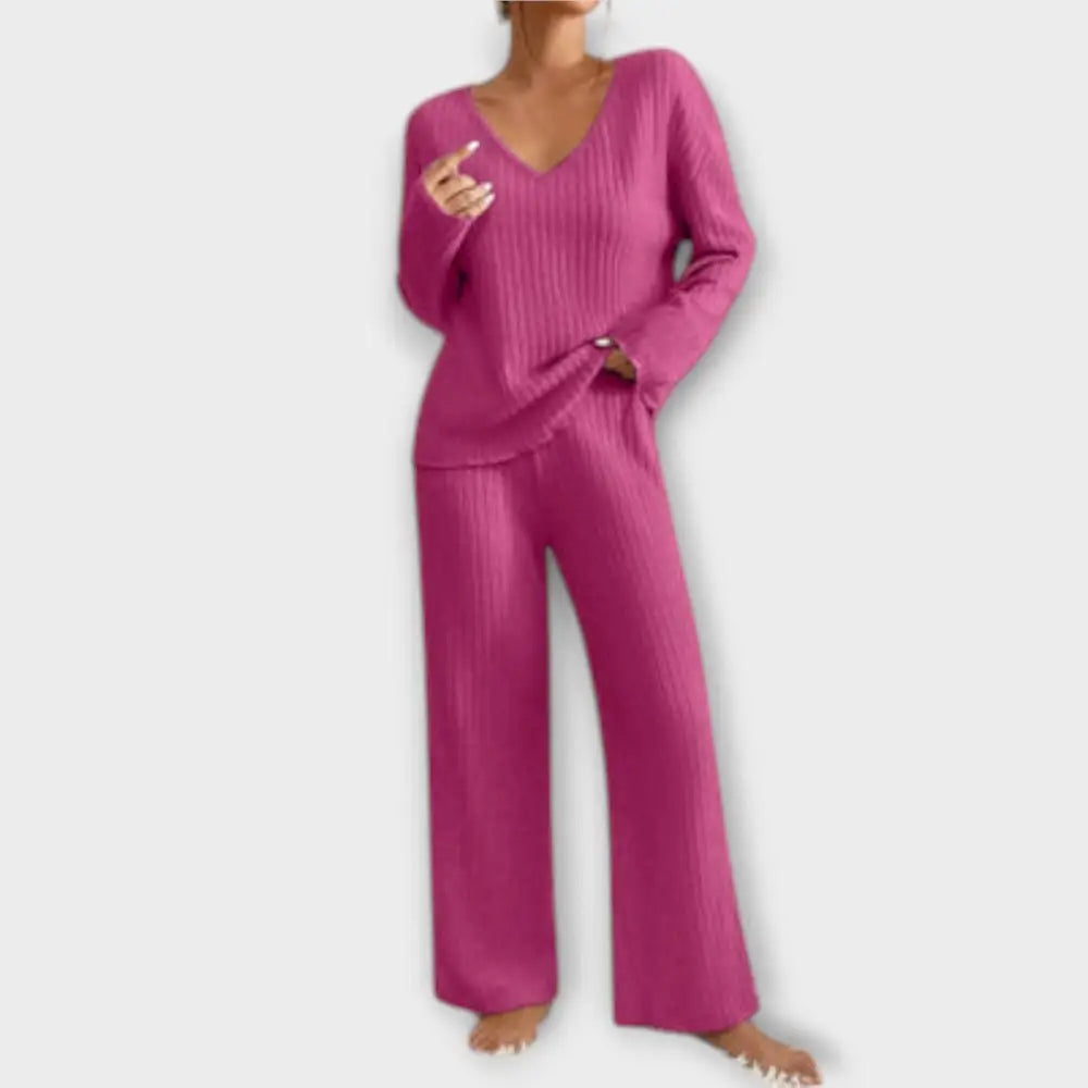 Lía – Conjunto Elegancia y Comodidad - Rosa / S - CONJUNTOS