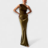 Lía – Vestido Destellos de Noche - Verde oscuro / S - Vestidos