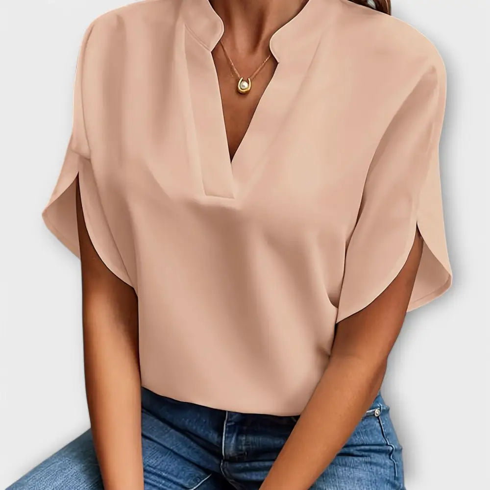 Lidia – Blusa Estilo Primaveral y Confort - Aprikose / S - Lidia – Blusa Estilo Primaveral y Confort > Blouses > >