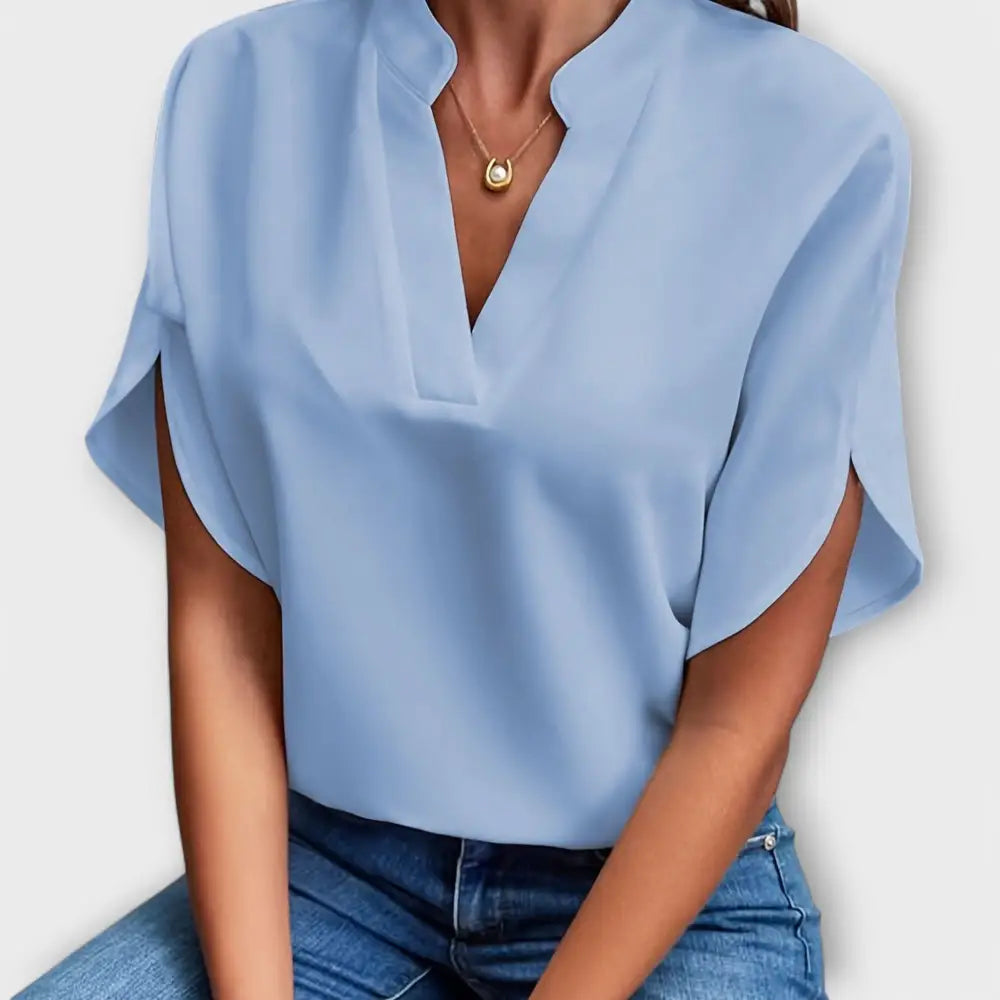 Lidia – Blusa Estilo Primaveral y Confort - Azul / S - Lidia – Blusa Estilo Primaveral y Confort > Blouses > >