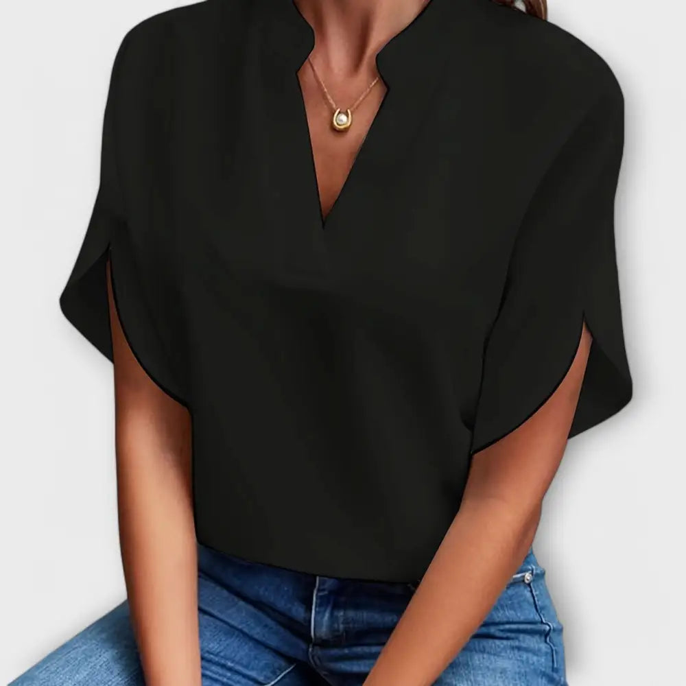 Lidia – Blusa Estilo Primaveral y Confort - Negro / S - Lidia – Blusa Estilo Primaveral y Confort > Blouses > >