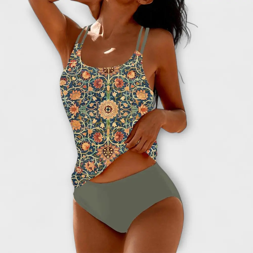 Lina – Conjunto Elegancia en Colores Vibrantes - Grün / S