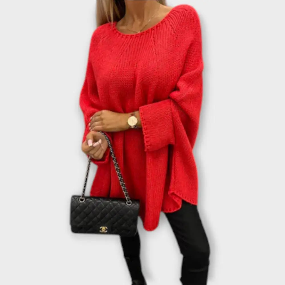 Lola – Pullover Estilo Acogedor y Chic - Rojo / S - Suéteres & Cardigans