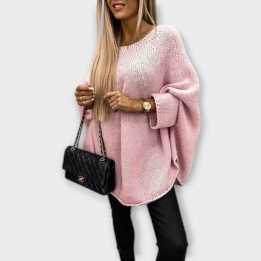 Lola – Pullover Estilo Acogedor y Chic - Rosa / S - Suéteres & Cardigans