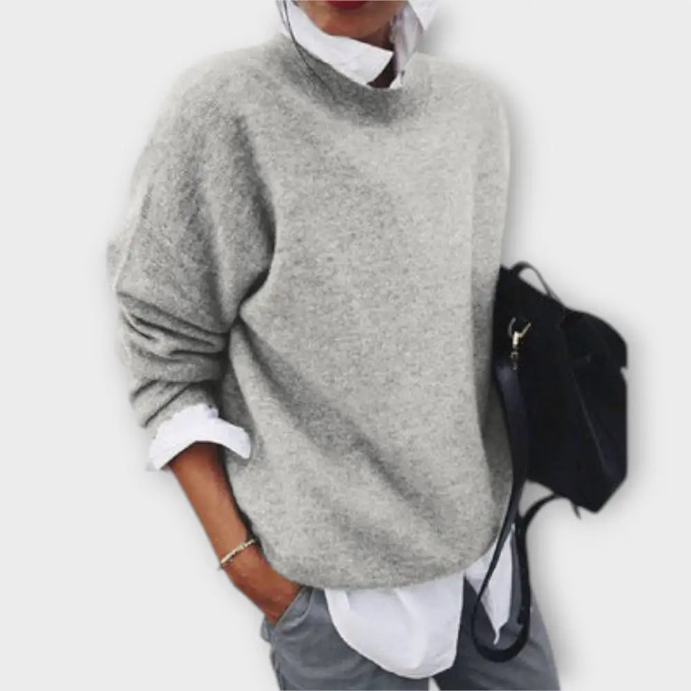 Loredana – Suéter Estilo y Confort Inigualables - Grau / S - Suéteres & Cardigans