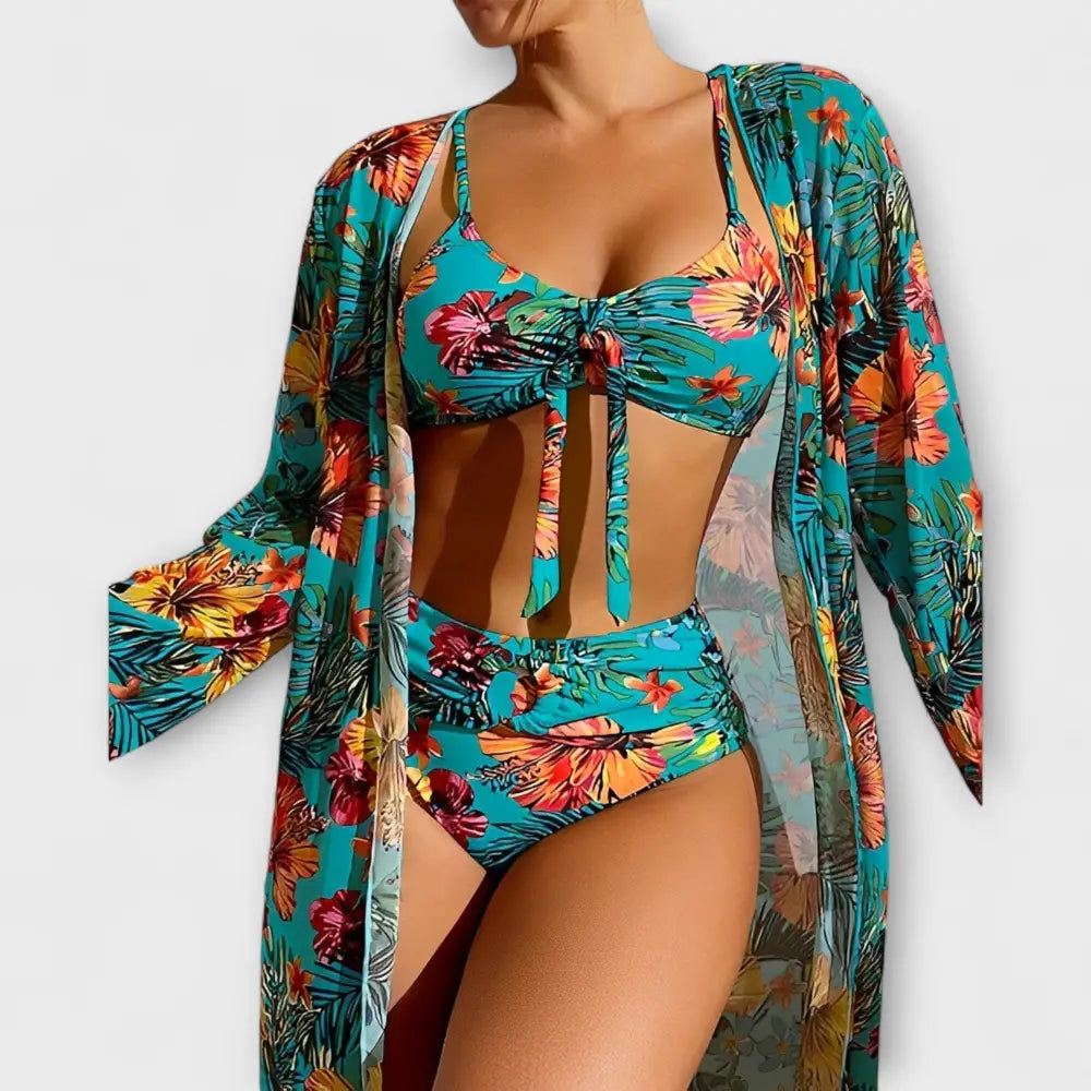 Luna – Conjunto Bikini Estilo Vibrante y Cómodo - Blau / S